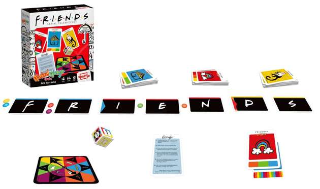 Friends Przyjaciele trivia Quiz imprezowa gra karciana 110 kart