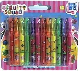 Fruity Squad Pachnące minidługopisy żelowe 12 kolorów