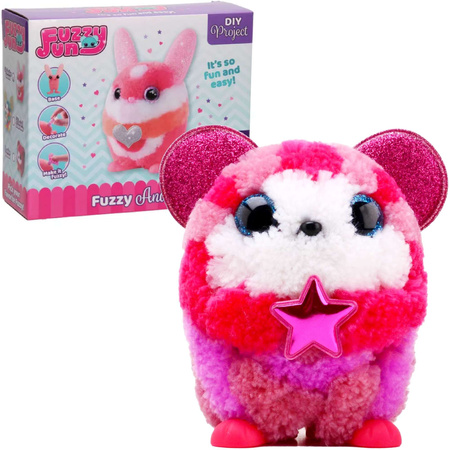 Fuzzy Animals Puszki Kłębuszki Pluszowa Myszka DIY