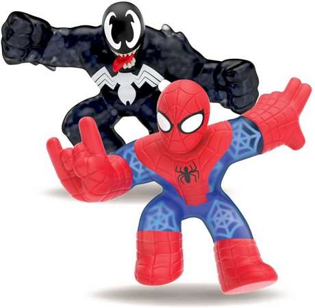 Goo Jit Zu Marvel rozciągliwe figurki Spiderman vs Venom 12 cm