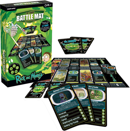 Gra karciana Top Trumps Rick i Morty Battle Mat 