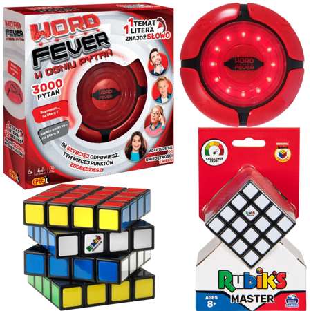 Gra rodzinna W Ogniu Pytań i Kostka Rubika 4x4 Rubik's Master