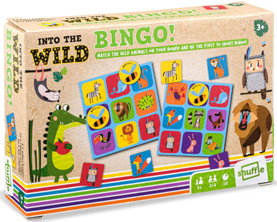 Gra towarzyska Bingo! dzikie zwierzątka