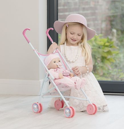 HTI Baby Annabell Wózek spacerówka dla lalek Owieczka Błękitno Różowy