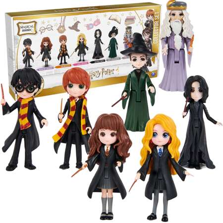 Harry Potter 7w1 Duży Zestaw kolekcjonerski Figurki Ron Hermiona Dumbledore Luna McGonagall Snape