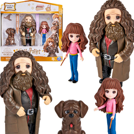 Harry Potter Zestaw figurek Hagrid Hermiona i Kieł małe figurki kolekcjonerskie