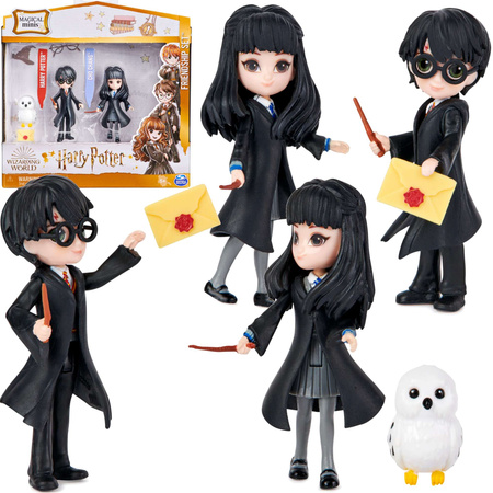 Harry Potter figurki Harry i Cho Chang i Hedwiga