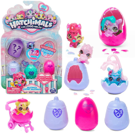 Hatchimals Shimmer Babies zestaw 4 jajka figurki 4-pak