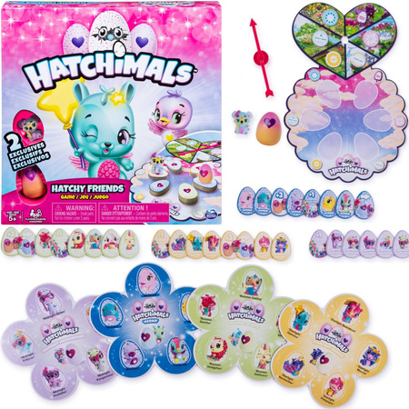 Hatchimals gra przyjaciele Hatchu Friends + 2 jajka figurki