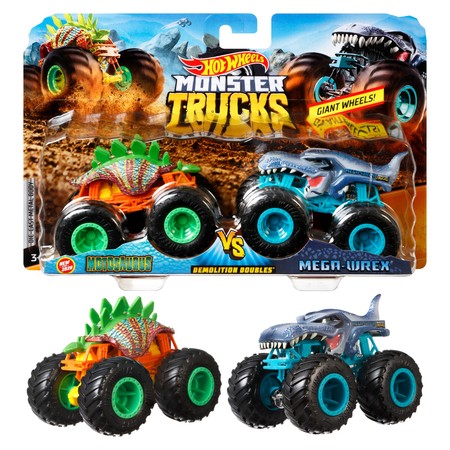 Hot Wheels Monster Trucks zestaw Motosaurus i Mega Wrex