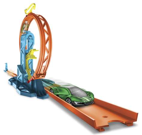 Hot Wheels Track Builder zestaw BOOST 2 do rozbudowy Zakręt z przyspieszeniem + pojazd