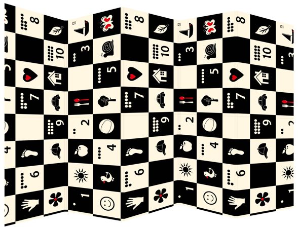 Humbi Duża dwustronna składana piankowa mata edukacyjna 197 x 177 x 1 cm polski alfabet cyfry obrazki kontrastowe