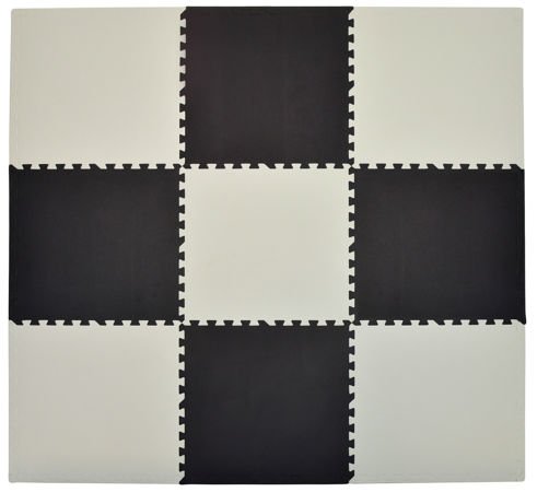 Humbi Mata piankowa Puzzle piankowe 180 x 180 x 1cm 9 szt. kontrastowa szachownica