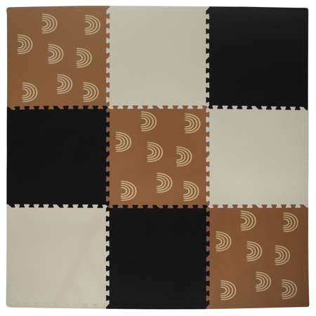 Humbi Mata piankowa Puzzle piankowe 3 szt. 3 rodzaje 180 x 180 x 1 cm