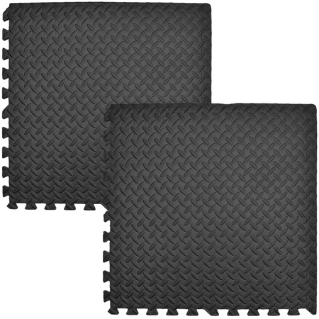 Humbi Mata piankowa puzzle piankowe fitness 2 szt. czarny 62 x 62 x 1 cm