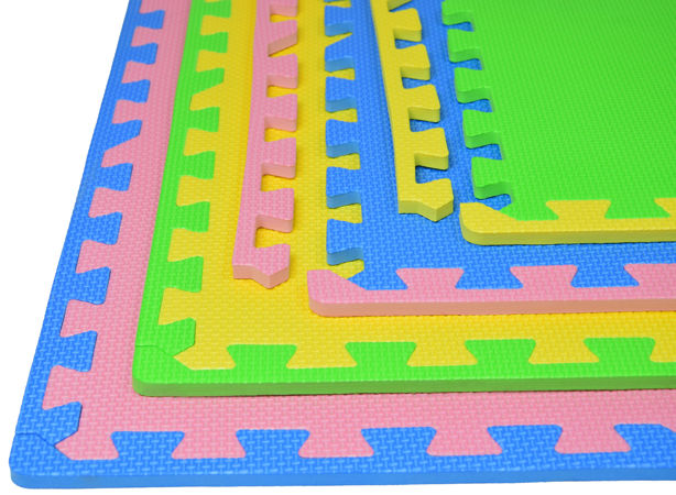 Humbi Puzzle piankowe Mata piankowa kolorowa 62 x 62 x 1 cm 4 szt.