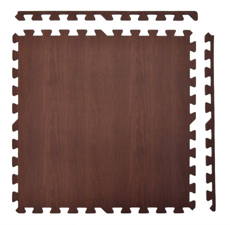 Humbi Puzzle piankowe Mata piankowa panele ciemne 62 x 62 x 1 cm 2 szt.