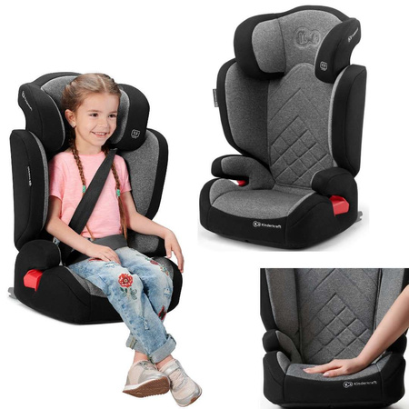 Kinderkraft Fotelik samochodowy XPAND 15-36kg szary