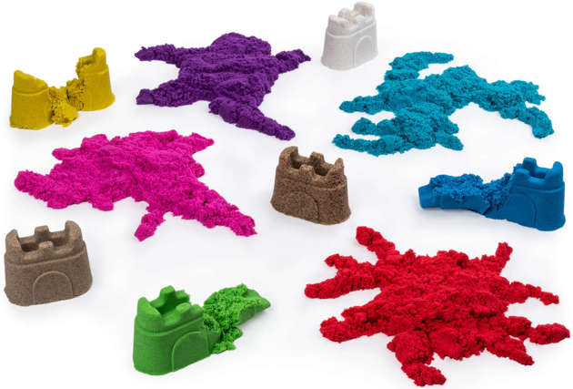 Kinetic Sand Piasek Kinetyczny duży zestaw 10 kolorów foremki