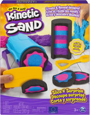 Kinetic Sand piasek kinetyczny zestaw Kolorowe przekroje i akcesoria