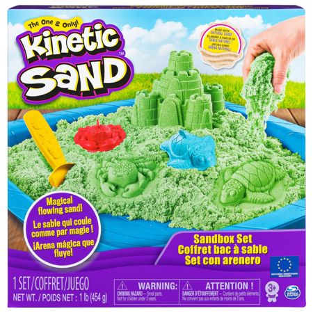 Kinetic Sand piasek kinetyczny zestaw do budowy zamku zielony 454 g
