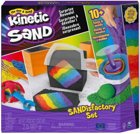 Kinetic Sand zestaw Wytwórnia piasku 10+ akcesoriów 907 g