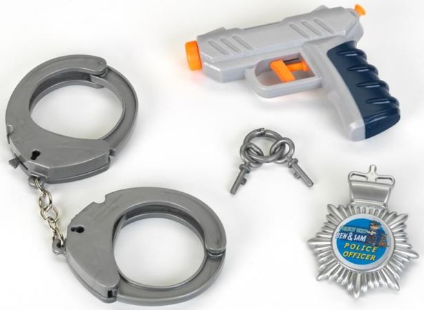 Klein 8805 Zestaw policyjny 3 elementy pistolet na wodę, kajdanki, odznaka