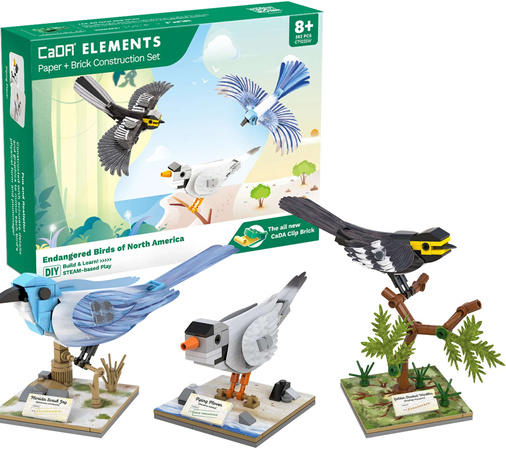 Klocki CaDA Elements figurki Zagrożone Gatunki Ptaków 350 elementów 