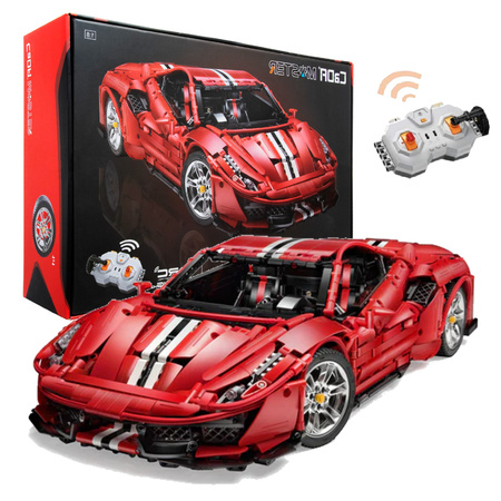 Klocki CaDA Master Zdalnie sterowane duże auto sportowe 52 cm Italian Super Car 3187 elementów RC