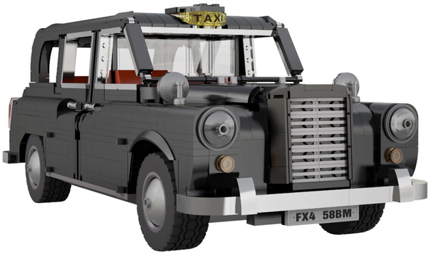 Klocki CaDA Master model auta 32 cm samochód LEVC London Taxi taksówka C62004W 1871 elementów