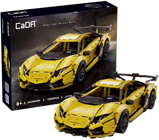 Klocki CaDA duże auto sportowe 49 cm samochód LP700 Sports Car 1805 elementów 