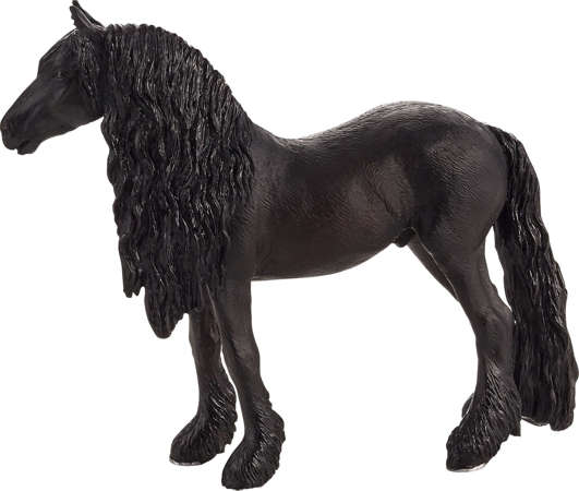 Koń na drewnianym kiju do galopowania z dźwiękiem rży + figurka koń fryzjerski