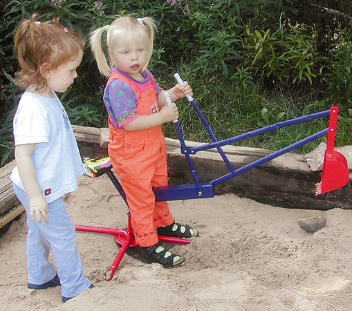 Koparka z łyżką dla dzieci do piaskownicy