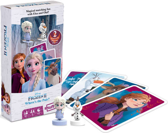 Kraina Lodu Frozen II Gra Karciana memo + figurki Olaf Elsa