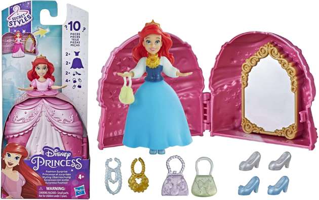 Księżniczki Disney Lalka Arielka w sukience z niespodziankami