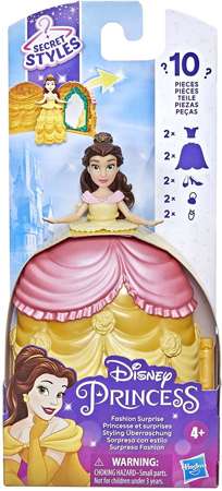 Księżniczki Disney Lalka Bella w sukience z niespodziankami