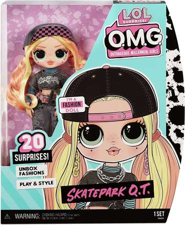 LOL OMG Surprise modna lalka Skatepark Q.T.+20 akc.