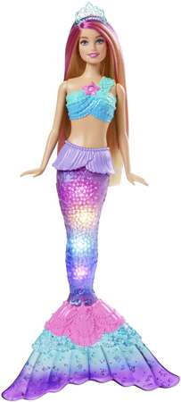 Lalka Barbie Dreamtopia Syrenka Malibu ze świecącym ogonem