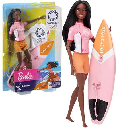 Lalka Barbie Olimpijka Surfing Tokyo 2020