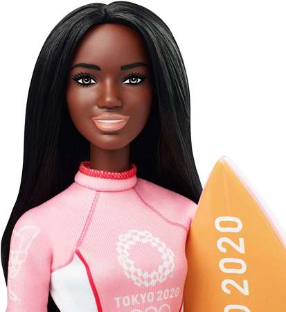 Lalka Barbie Olimpijka Surfing Tokyo 2020 + Ken Ratownik wodny