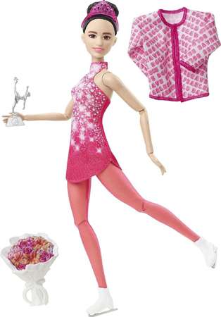 Lalka Barbie Sporty Zimowe Możesz być kim chcesz Łyżwiarka