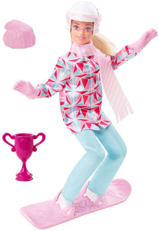 Lalka Barbie Sporty Zimowe Możesz być kim chcesz Snowboardzistka