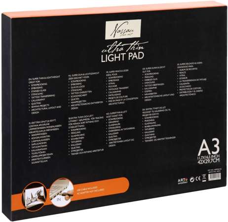 Led Light Pad A3 Podświetlana deska kreślarska