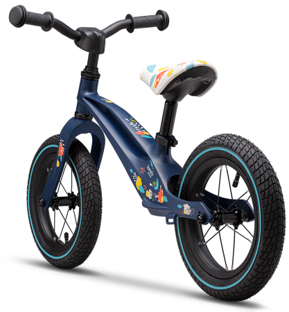 Lionelo Rowerek biegowy dla dzieci Bart Air Blue Navy + Dziecięcy kask rowerowy
