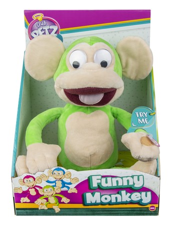 Małpka Chichocząca zielona maskotka Fufris Funny Monkey 