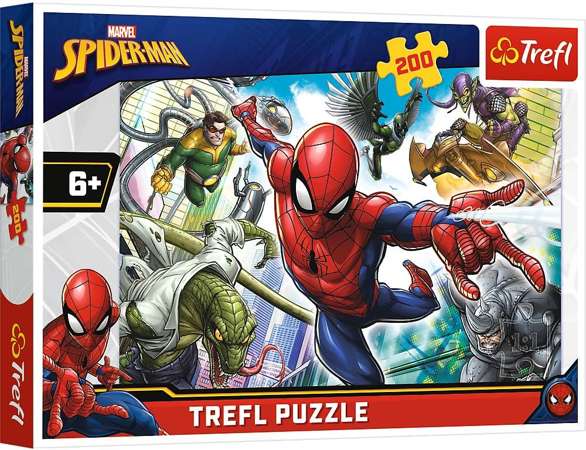 Marvel Puzzle 200 elementów Spiderman Urodzony bohater