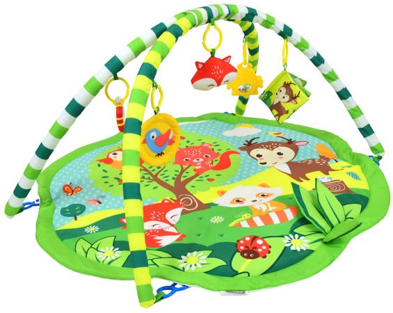 Mata edukacyjna Zwierzątka Leśne z 5 zabawkami w zestawie