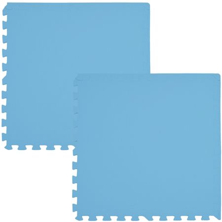 Mata piankowa Puzzle podłogowe bezpieczne wodoodporne 2 szt. błękitny 62 x 62 x 1 cm Humbi
