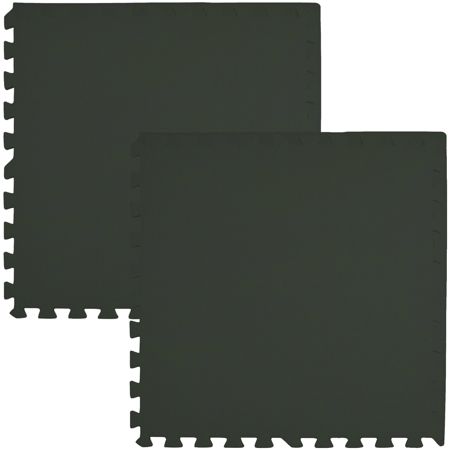 Mata piankowa podłogowa Humbi 120x60 Duże puzzle piankowe wodoodporne bezpieczne 2 szt. czarny