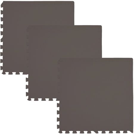 Mata piankowa podłogowa Humbi 180x60 Duże puzzle piankowe wodoodporne bezpieczne 3 szt. brązowy